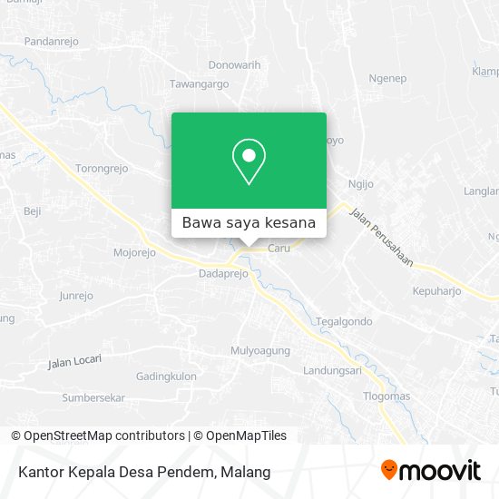 Peta Kantor Kepala Desa Pendem
