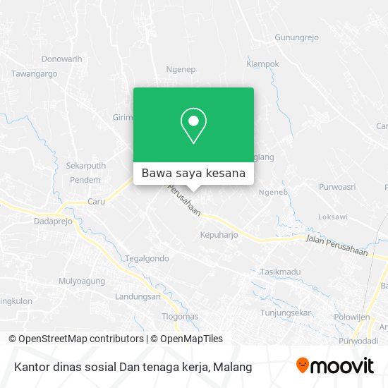 Peta Kantor dinas sosial Dan tenaga kerja