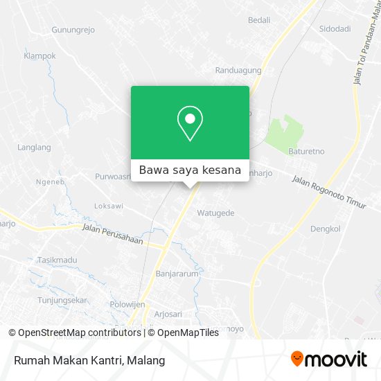 Peta Rumah Makan Kantri