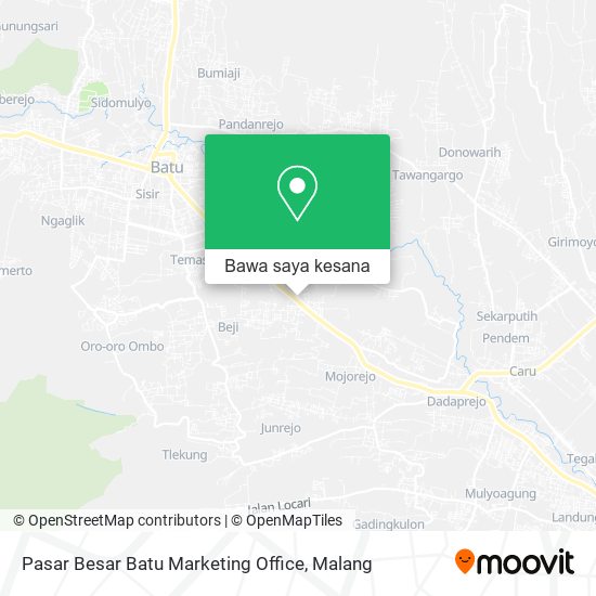 Peta Pasar Besar Batu Marketing Office