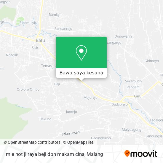 Peta mie hot jl.raya beji dpn makam cina