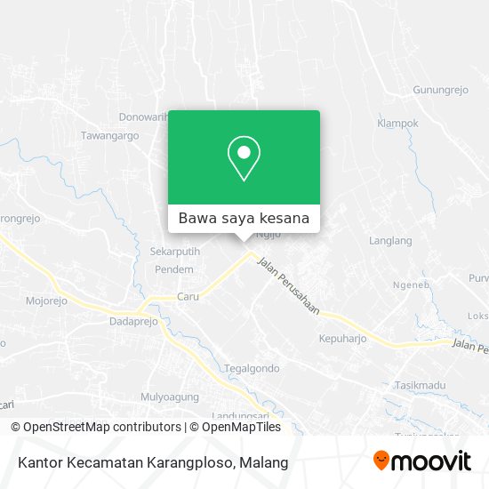 Peta Kantor Kecamatan Karangploso