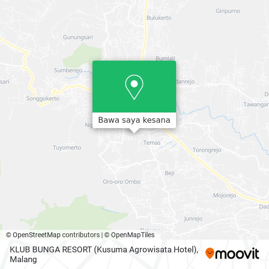 Peta KLUB BUNGA RESORT (Kusuma Agrowisata Hotel)