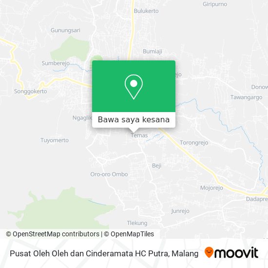 Peta Pusat Oleh Oleh dan Cinderamata HC Putra