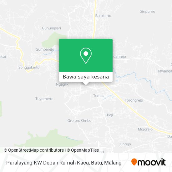 Peta Paralayang KW Depan Rumah Kaca, Batu