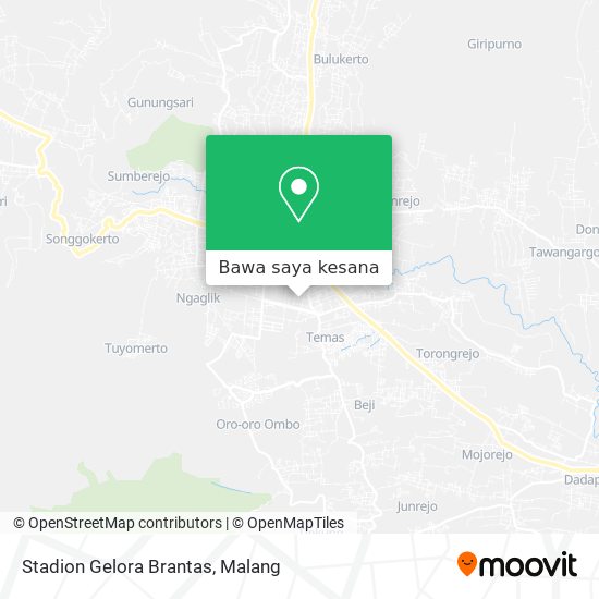 Peta Stadion Gelora Brantas