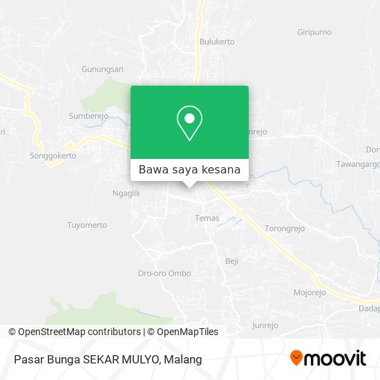 Peta Pasar Bunga SEKAR MULYO