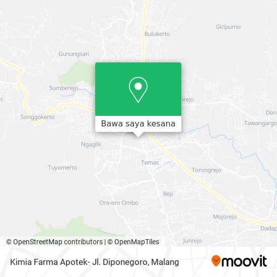 Peta Kimia Farma Apotek- Jl. Diponegoro