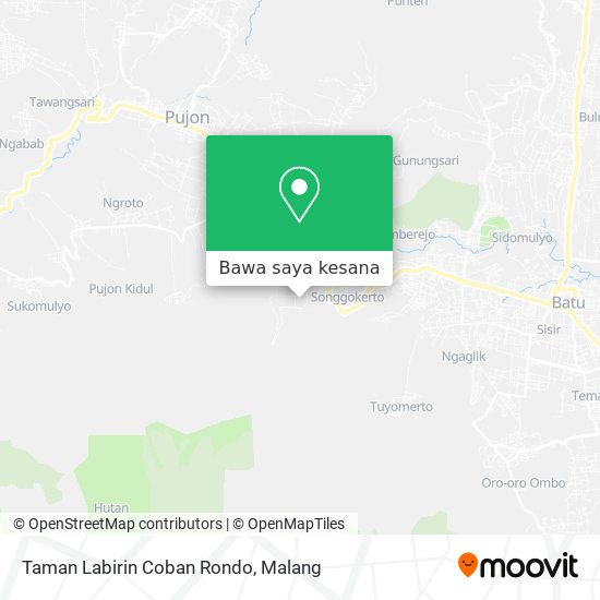 Peta Taman Labirin Coban Rondo