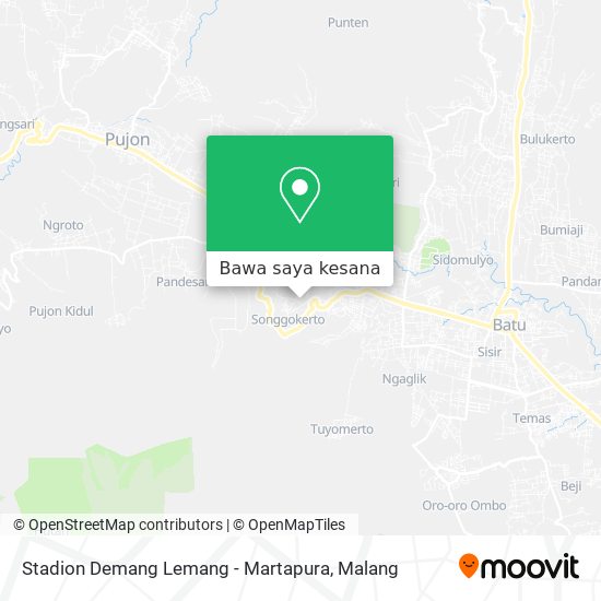 Peta Stadion Demang Lemang - Martapura