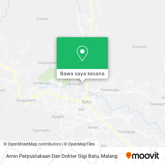 Peta Amin Perpustakaan Dan Dokter Gigi Batu