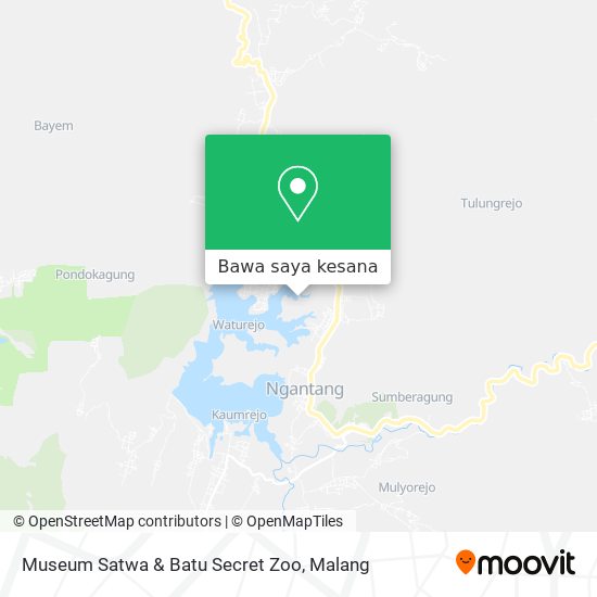 Peta Museum Satwa & Batu Secret Zoo