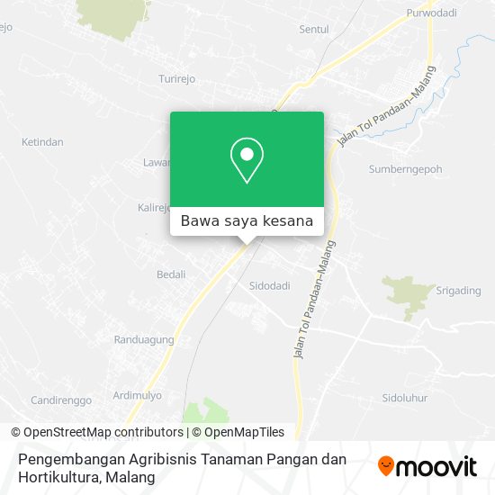 Peta Pengembangan Agribisnis Tanaman Pangan dan Hortikultura