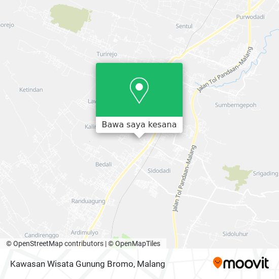 Peta Kawasan Wisata Gunung Bromo