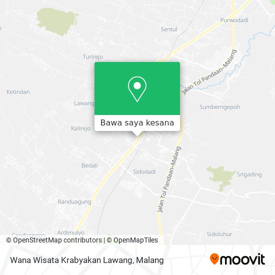 Peta Wana Wisata Krabyakan Lawang