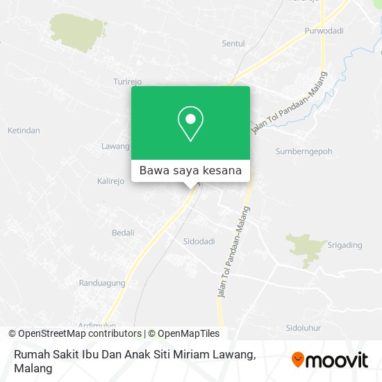 Peta Rumah Sakit Ibu Dan Anak Siti Miriam Lawang