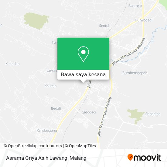 Peta Asrama Griya Asih Lawang