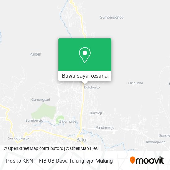 Peta Posko KKN-T FIB UB Desa Tulungrejo
