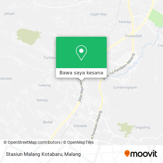 Peta Stasiun Malang Kotabaru
