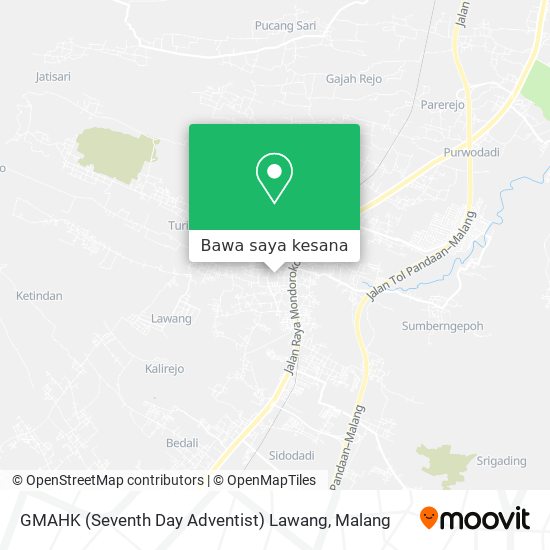 Peta GMAHK (Seventh Day Adventist) Lawang