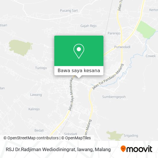 Peta RSJ Dr.Radjiman Wediodiningrat, lawang