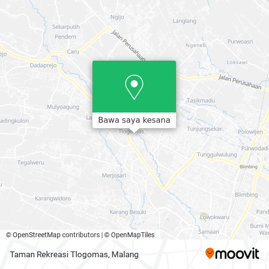 Peta Taman Rekreasi Tlogomas