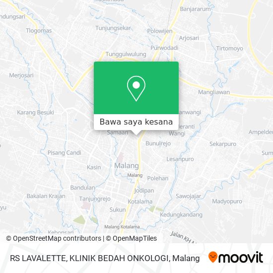 Peta RS LAVALETTE, KLINIK BEDAH ONKOLOGI