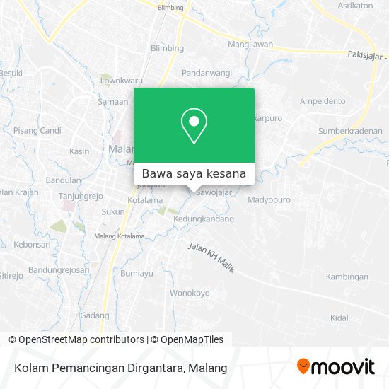 Peta Kolam Pemancingan Dirgantara
