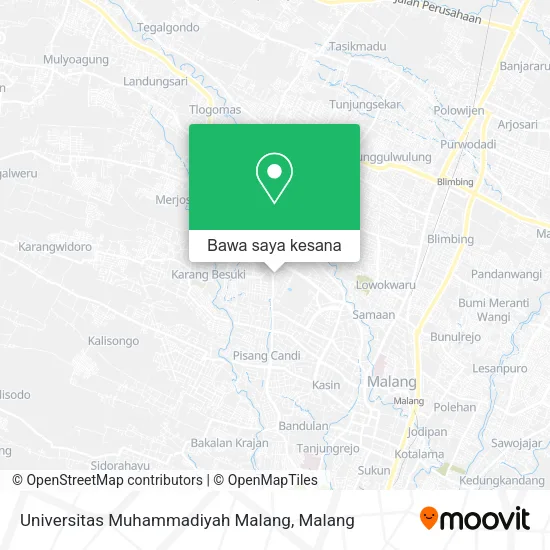 Peta Universitas Muhammadiyah Malang