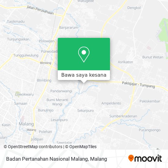 Peta Badan Pertanahan Nasional Malang