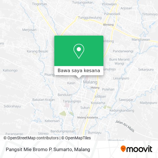 Peta Pangsit Mie Bromo P. Sumarto