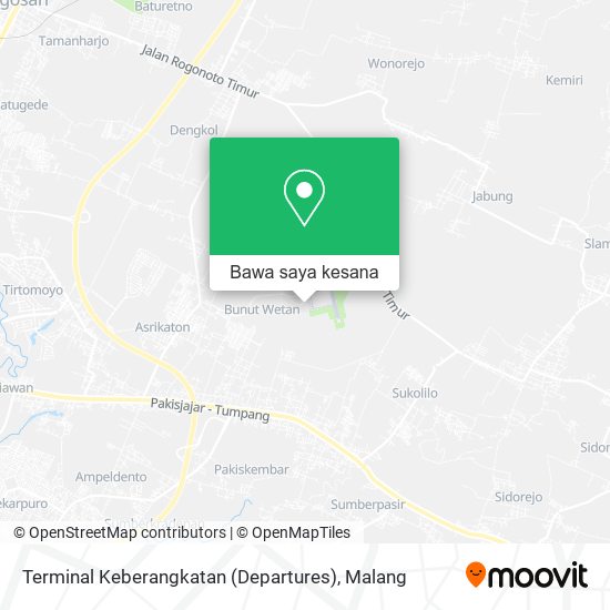 Peta Terminal Keberangkatan (Departures)