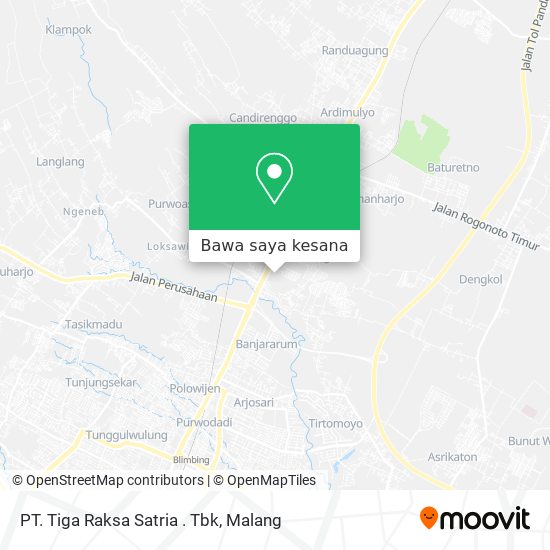 Peta PT. Tiga Raksa Satria . Tbk