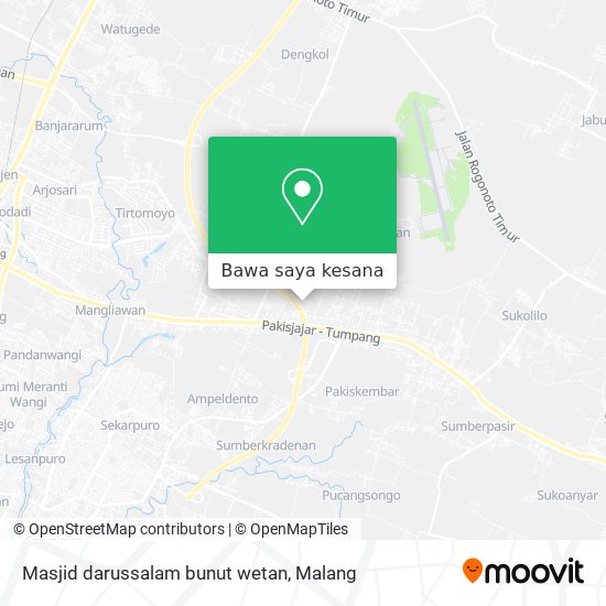 Peta Masjid darussalam bunut wetan