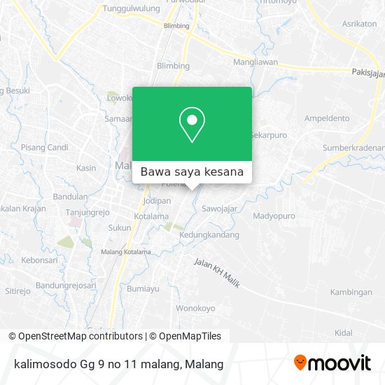 Peta kalimosodo Gg 9 no 11 malang
