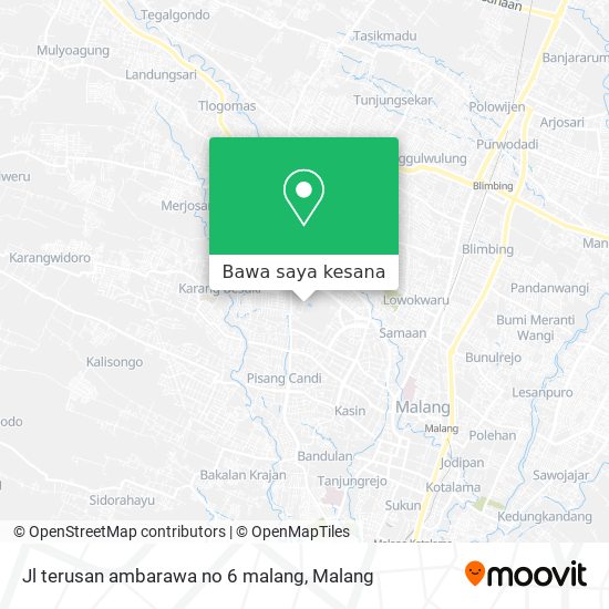 Peta Jl terusan ambarawa no 6 malang