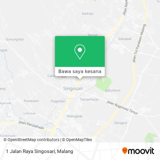 Peta 1 Jalan Raya Singosari