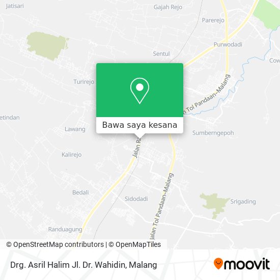 Peta Drg. Asril Halim Jl. Dr. Wahidin