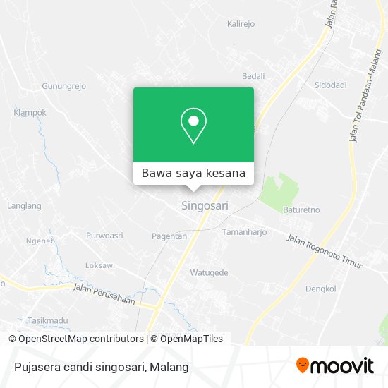 Peta Pujasera candi singosari