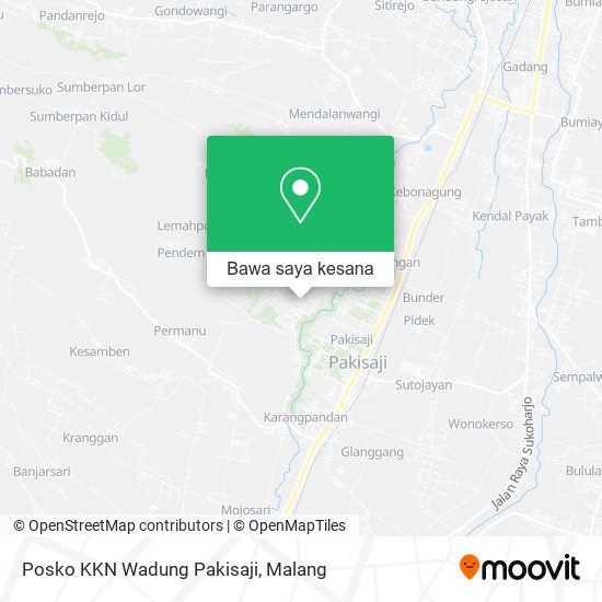 Peta Posko KKN Wadung Pakisaji