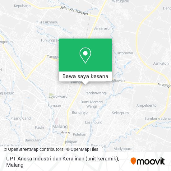 Peta UPT Aneka Industri dan Kerajinan (unit keramik)
