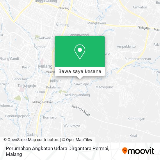 Peta Perumahan Angkatan Udara Dirgantara Permai
