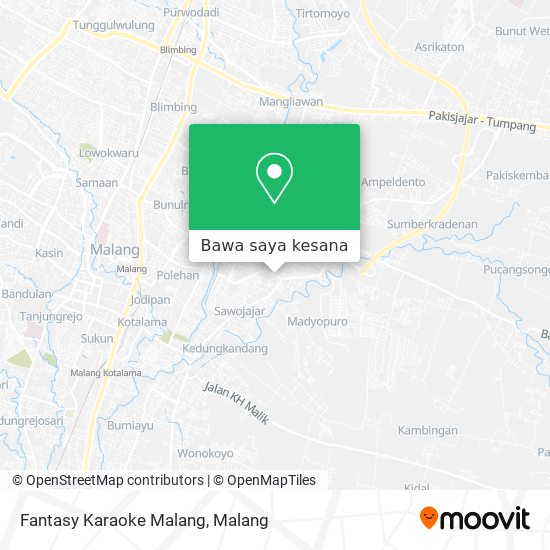 Peta Fantasy Karaoke Malang