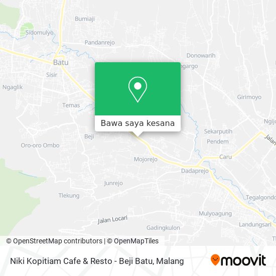 Peta Niki Kopitiam Cafe & Resto - Beji Batu