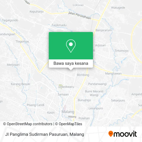 Peta Jl Panglima Sudirman Pasuruan