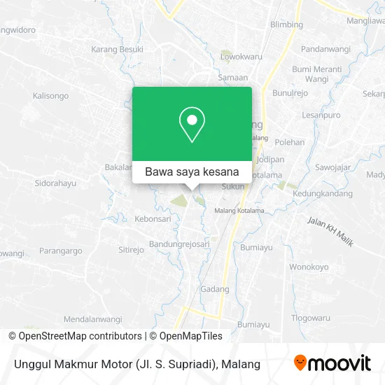 Peta Unggul Makmur Motor (Jl. S. Supriadi)