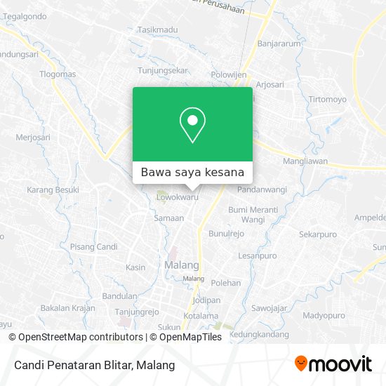 Peta Candi Penataran Blitar
