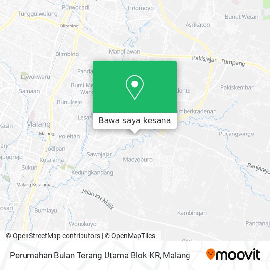Peta Perumahan Bulan Terang Utama Blok KR