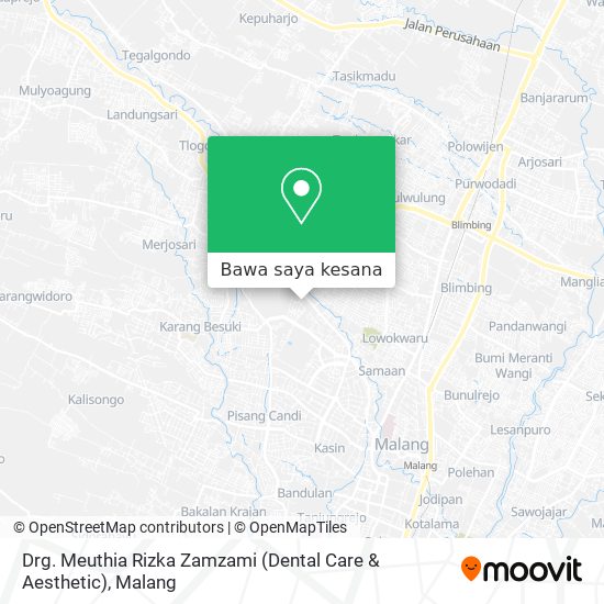 Peta Drg. Meuthia Rizka Zamzami (Dental Care & Aesthetic)