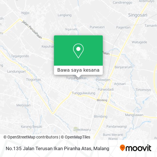 Peta No.135 Jalan Terusan Ikan Piranha Atas